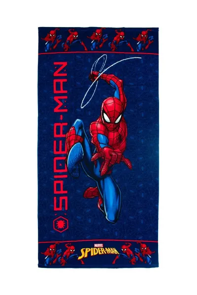 Πετσέτα Θαλάσσης Quick Dry Marvel Spider-Man 558 70x140 Dark Blue 100% Microfiber
