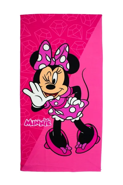 Πετσέτα Θαλάσσης Quick Dry Disney Home Minnie 269 70X140 Fuchsia-Pink 100% Microfiber