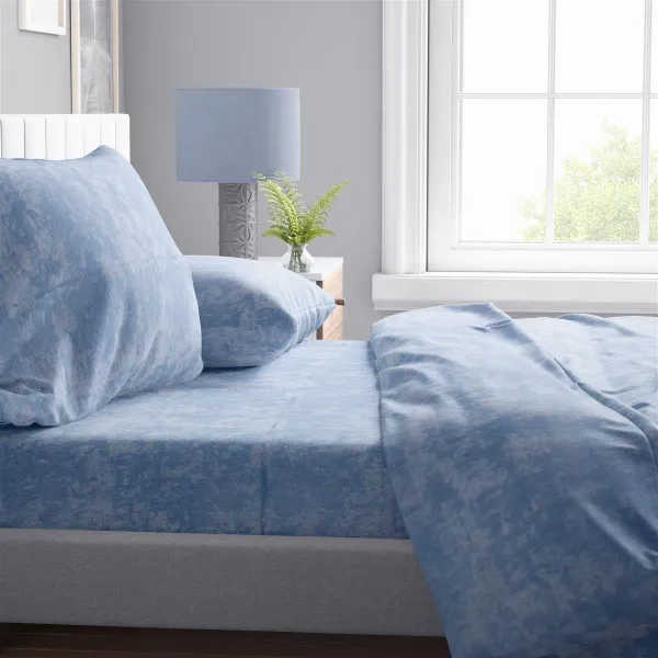 ΣΕΝΤΟΝΙΑ ΣΕΤ 4 τεμ Shadow 14 240X270 Sky Blue Cott/Pol 70/30