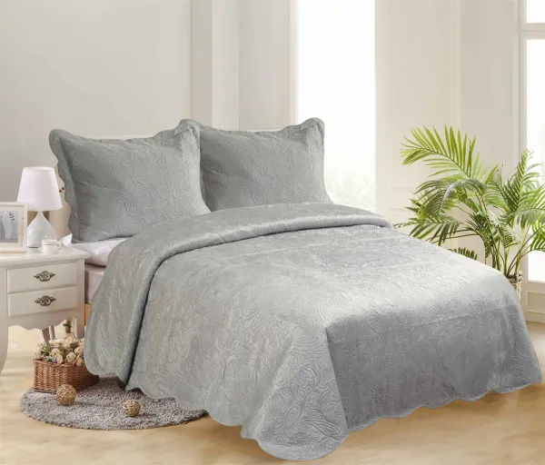 ΚΟΥΒΕΡΛΙ SUPERSOFT ΛΑΧΟΥΡΙ (220cm x 240cm + 2 x 50cm x 70cm ) γκρί