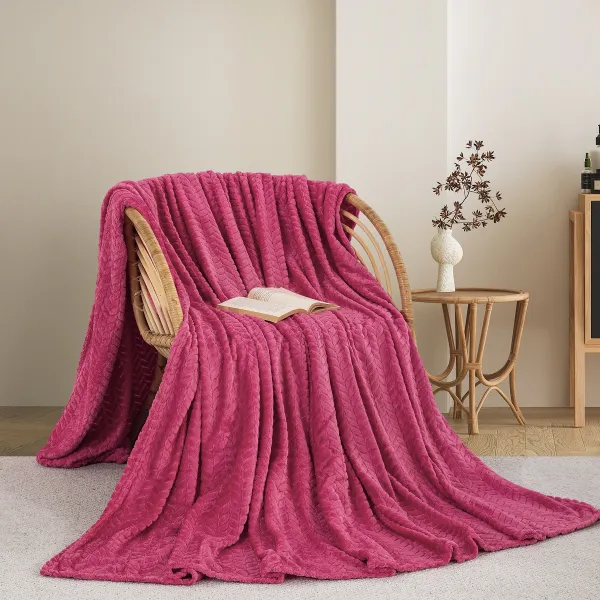 Κουβέρτα Fleece Adam Home 180x240 cm Φούξια