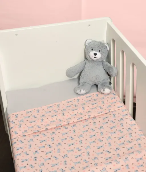 Σεντόνια Λίκνου Σετ 2τεμ. 80x100cm 100% Βαμβάκι Design 215 Oliver Baby