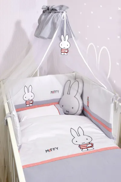 Σετ Προίκας 9 Τεμαχίων Γκρι Design 65 Miffy