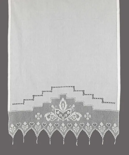 κουρτίνα 075 (160cm x 160cm) λευκό με τούνελ