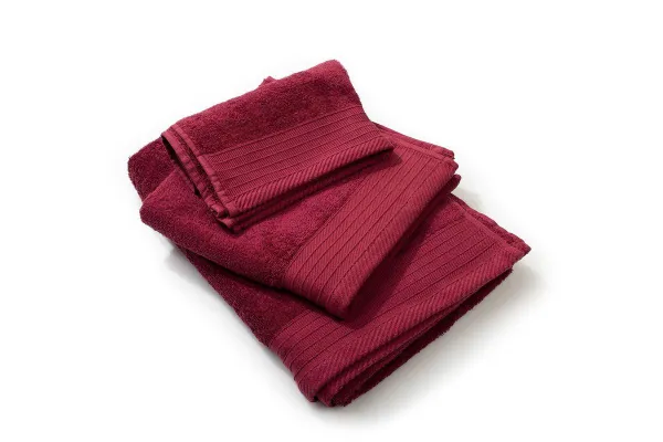 Πετσέτα Πενιέ 500 gr/m² Σετ 3 τεμ 40X60,50X100,80X150 Bordeaux 100% Cotton
