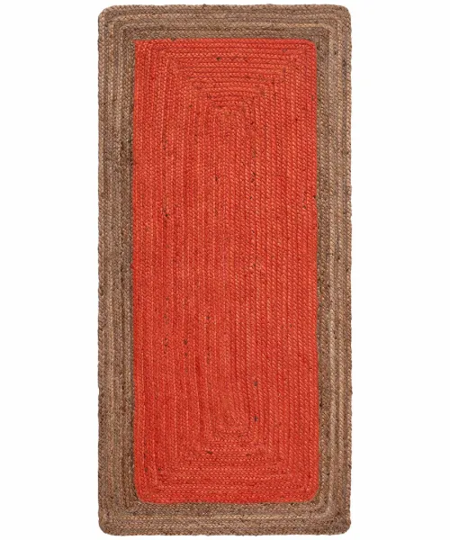Χαλί γιούτα 1708 (70cm x 160cm) teracotta