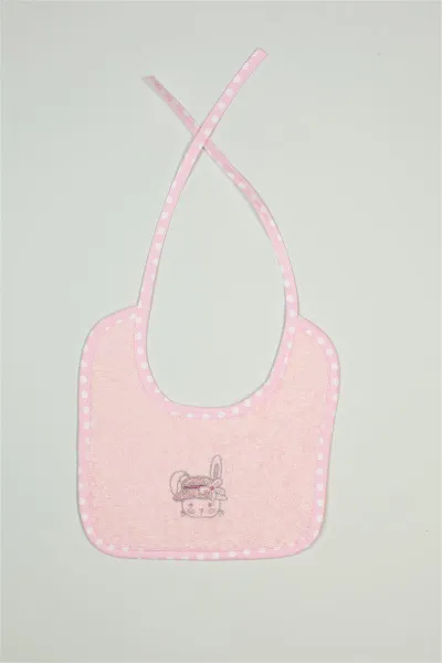 ΣΑΛΙΑΡΑ Με Κέντημα bebe Rabbit Girl 146 25X25 Ροζ 100% Cotton