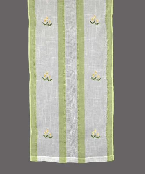 κουρτίνα 315 (120cm x 160cm) λαχανί με τιράντα