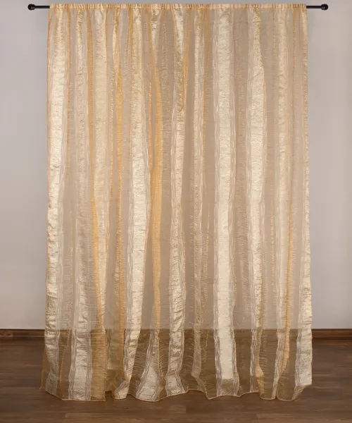 Κουρτίνα 6103 (280cm x 300cm) με τρέσα χρυσή