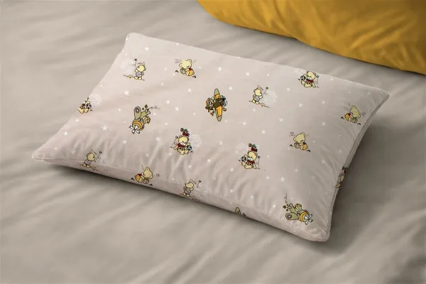 Μαξιλαροθήκη Εμπριμέ bebe Bear's Playtime 592 35X45 Beige 100% Cotton