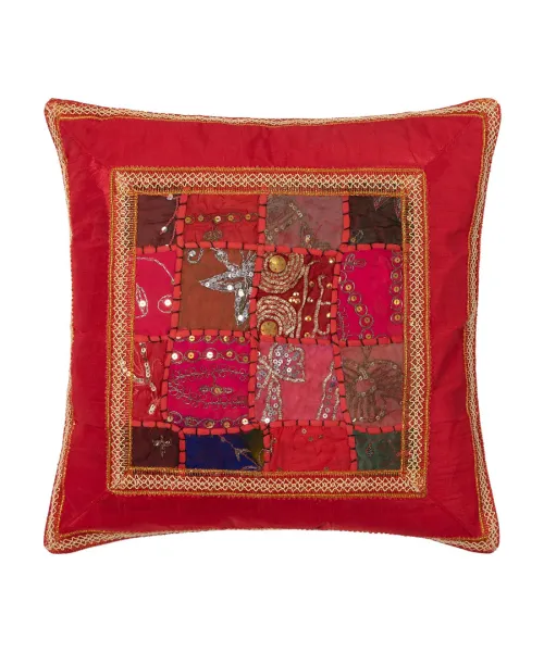 Μαξιλαροθήκη antic με φάσα (60cm x 60cm) κόκκινο