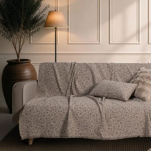 Ριχτάρι Pearland 03 Natural Taupe - Διθέσιο 180x250cm