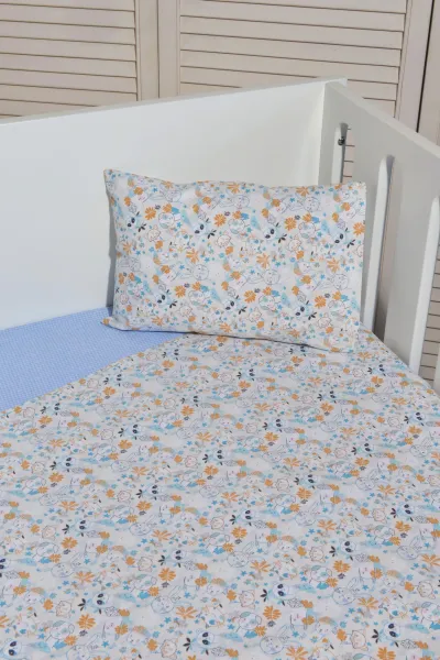 Σεντόνια κούνιας 3 τεμ 110x160 100% βαμβάκι Design 200 Oliver Baby
