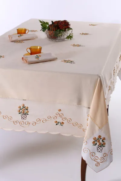 Τραπεζομάντηλο 569b (170cm x 270cm) κίτρινο