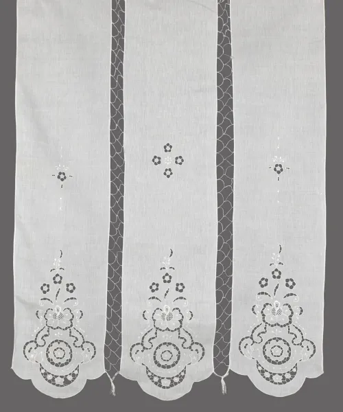 κουρτίνα 177 (140cm x 260cm) λευκή με τούνελ