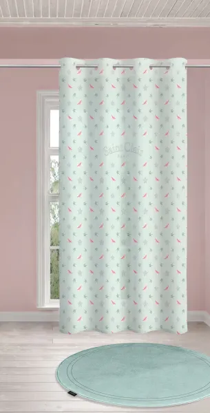 Παιδική & Βρεφική Κουρτίνα Soft-Touch Rosie Mint V2 με Τρουκς 