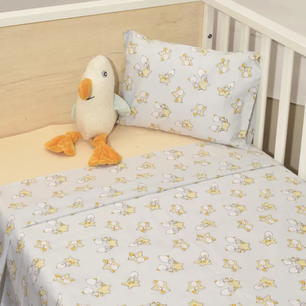 Σεντόνια Κούνιας 3 τεμ. 110x160cm 100% Βαμβάκι Design 210 Oliver Baby