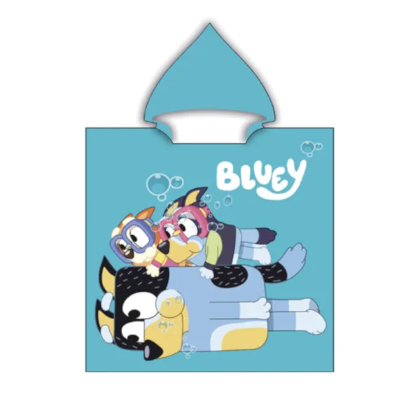 Παιδικό Πόντσο Microfiber Bluey