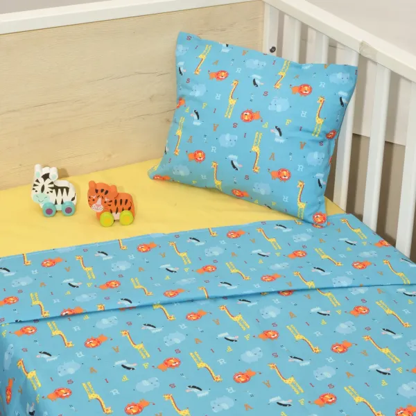 Σεντόνια Κούνιας 3 τεμ. 110x160cm 100% Βαμβάκι Design 216 Oliver Baby