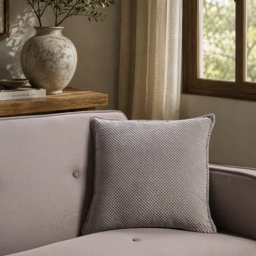 Μαξιλαροθήκη Αδιάβροχη Pearl 11 Grey - 45x45cm