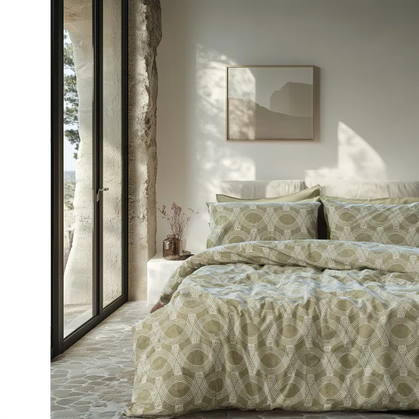 Ζεύγος Μαξιλαροθήκες (52×75) Loomo Λαδί