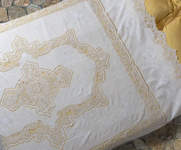 Χειροποίητη λινή κουβέρτα 779 (245cm x 280cm)