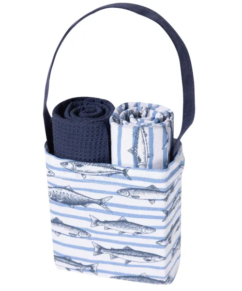 Σετ 2 Ποτηρόπανα σε Τσαντάκι 40x65 cm SilkFashion