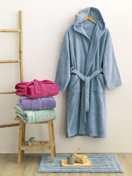 Μπουρνούζι με Κουκούλα Kids Bath JUNIOR DENIM 8-10