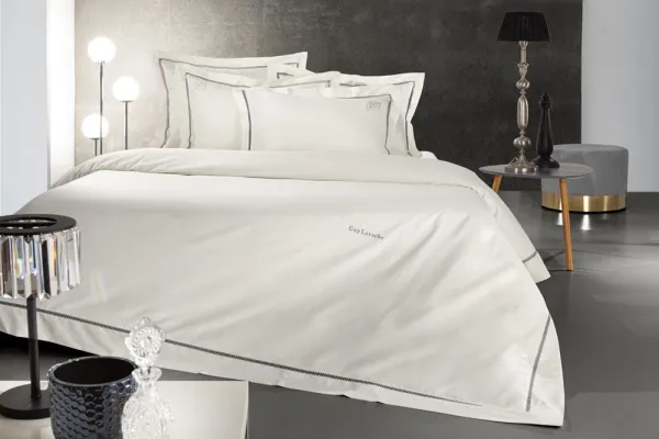 Σετ 3τμχ Παπλωματοθήκη Blend Silver-Ivory 