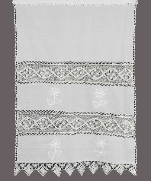 κουρτίνα NT1-2 (160cm x 160cm) λευκό με τούνελ
