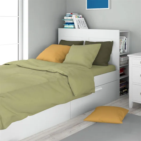 Σεντόνι Σετ 2 τεμ Solid 504 160X240 Olive 100% Cotton