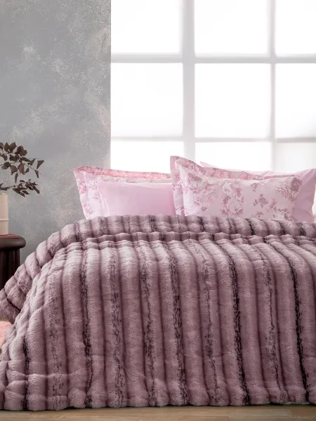 Κουβερτοπάπλωμα Υπέρδιπλο 220x240 KELY PURPLE