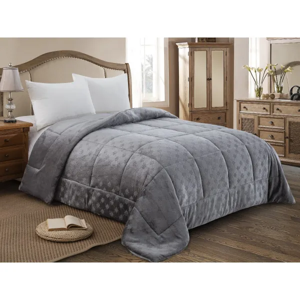 ΚΟΥΒΕΡΤΟΠΑΠΛΩΜΑ ΥΠΕΡΔΙΠΛΟ 220X240 ADAM HOME (822) GREY