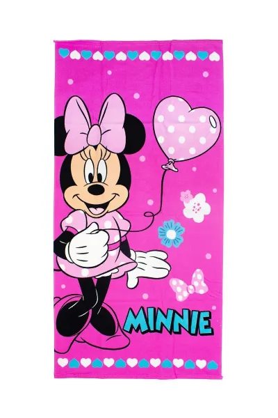 Πετσέτα Θαλάσσης Quick Dry Disney Home Minnie 335 70x140 Pink 100% Microfiber