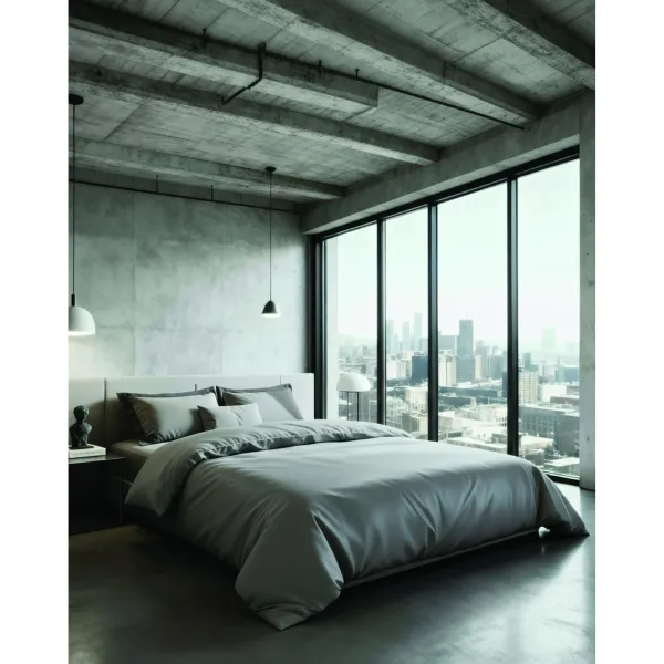CITY3 DARK GREY ΣΕΤ ΜΑΞΙΛΑΡΟΘΗΚΕΣ  50Χ70CM  ΟΧFORD 300TC  COTTON SATIN