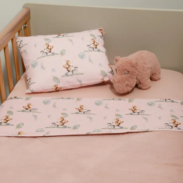 Minky ΝEW Κουβέρτα Κούνιας Διπλής Όψης 100x150 Des.426 Oliver Baby