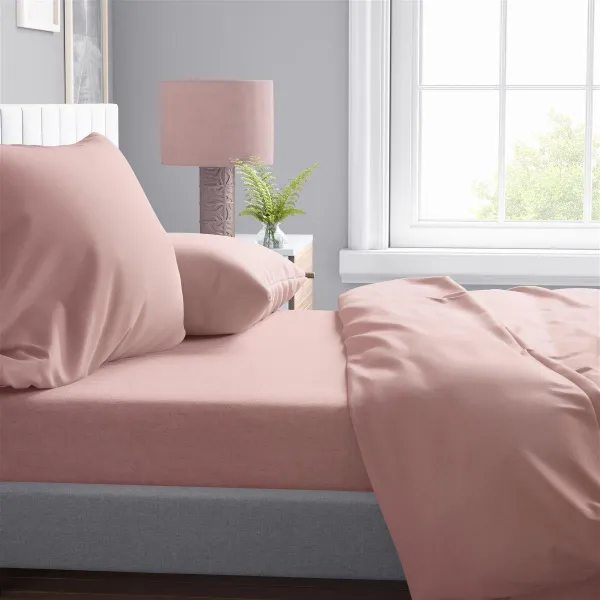 Σεντόνια Σετ 4 τεμ Solid 503 240X270 Dusty Rose 100% Cotton