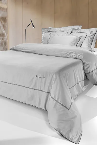 Σετ 3τμχ Παπλωματοθήκη Elite Anthracite/Silver 