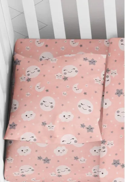 ΜΑΞΙΛΑΡΟΘΗΚΗ ΕΜΠΡΙΜΕ bebe Smile 82 35X45 Coral Cotton 100%