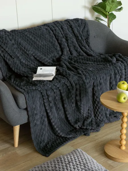 Κουβέρτα Fleece 160x220 ASTER COAL