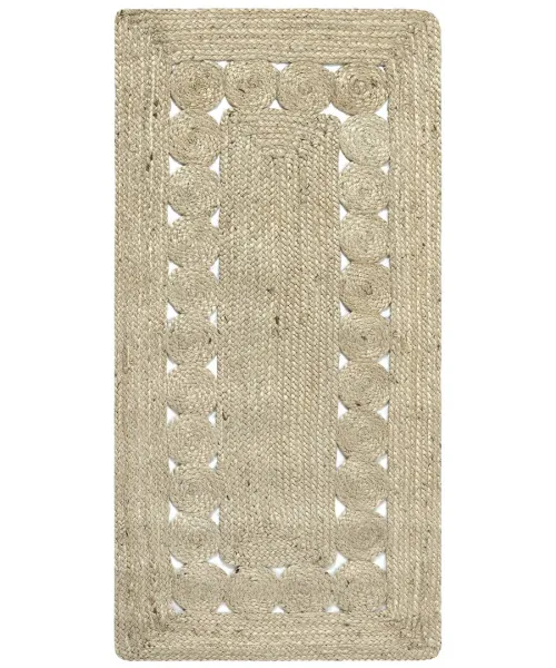 Χαλί γιούτα 1762 (70cm x 160cm) light grey