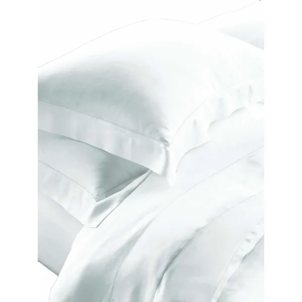 AZUR WHITE10  ΣΕΤ ΣΕΝTΟΝΙΑ KING 2*260X270CM 2*50Χ70CM  100% COTTON SATIN 230TC