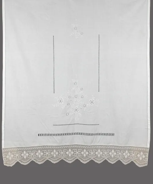 κουρτίνα 4878A (150cm x 180cm) λευκό με τούνελ