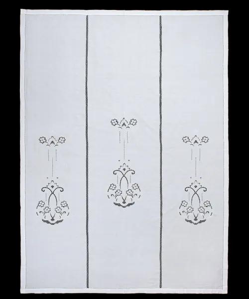 κουρτίνα 723 (210cm x 300cm) λευκή με τούνελ