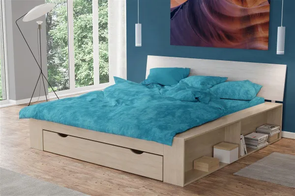 Σεντόνι 1 τεμ Premium Shadow 620 220X240 Turquoise 100% Cotton