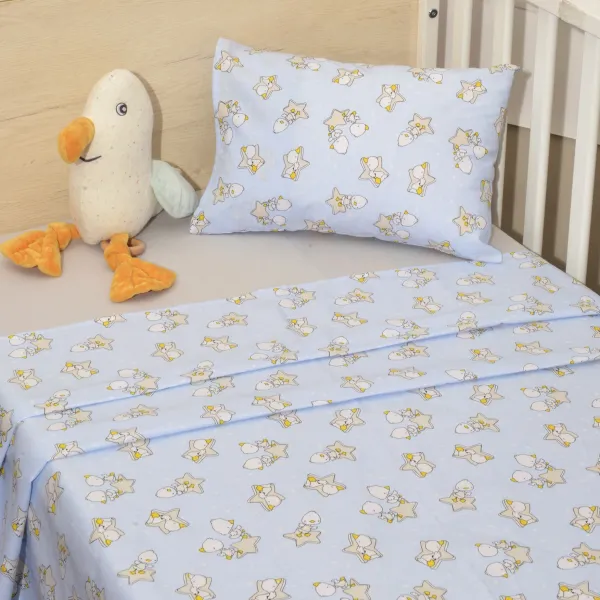 Σεντόνια Κούνιας 3 τεμ. 110x160cm 100% Βαμβάκι Design 211 Oliver Baby