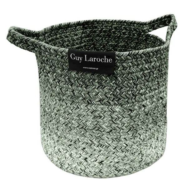 Καλάθι Αποθήκευσης Shades Olive Βαμβάκι & Jute - Guy Laroche
