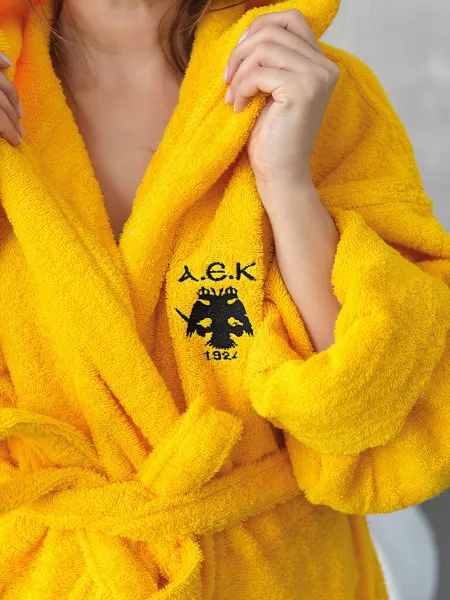 Μπουρνούζι AEK 1924 Official 100% Βαμβάκι 420gsm - Large