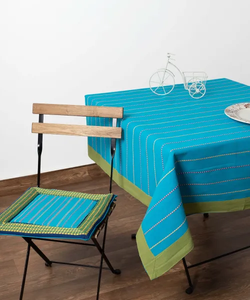 τραπεζομάντηλα ( 140cm x 180cm) moda μπλε ριγέ φάσα