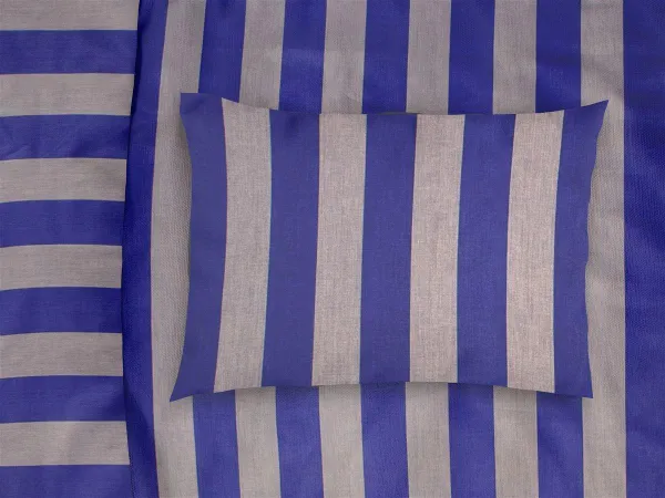 ΜΑΞΙΛΑΡΟΘΗΚΗ ΒΑΜΒΑΚΟΣΑΤΕΝ Stripes 157 50X70 Purple-Grey Cotton 100%
